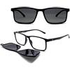 OCCHIALE PREMONTATO DA LETTURA CORPOOTTO CLIP ON NERO LENTIGRIGIE +2.00