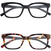 OCCHIALE PREMONTATO DA LETTURA BIPACK NERO/TARTARUGA +2.50 DIOTTRIE