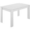 DEKIT GRUPO RIMOBEL SAMI - TAVOLO DA PRANZO O CUCINA FISSO, BIANCO - 77x139x81 cm