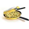 Tescoma 594346 Padella Doppia Girafrittata Antiaderente Per Frittata, Diametro 26 Cm, Giallo