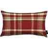 McAlister Textiles Heritage Federe Tartan Scozzese | Rosso - Solo federa - 40 x 60 cm | Cuscini Decorativi per Divano, Letto, Sedie, Motivo a Strisce, Effetto Lana