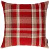 McAlister Textiles Heritage Federe Tartan Scozzese | Rosso - Solo federa - 50 x 50 cm | Cuscini Decorativi per Divano, Letto, Sedie, Motivo a Strisce, Effetto Lana