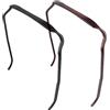 GIONAR 2 cerchietti quadrati per capelli ricci spessi, invisibili, unisex, strumento di fissaggio per occhiali da sole, fascia per capelli per donna e uomo (nero + marrone)