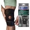 Hansaplast Sport Supporto Ginocchio, Ginocchiera sportiva per protezione e sollievo, Ginocchiera ortopedica con regolazione della pressione, Tutore ginocchio in tessuto Thermo-Tech