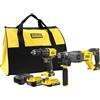 STANLEY Fatmax SFMCK216MDS-QW - Set Softbag, SFMCD715, martello perforatore senza carbone, SFMCH900 SDS+ abbattore, 1 batteria da 4 Ah, 1 caricatore da 2 A