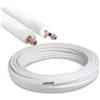 Generico - Kit tubo rame rivestito condizionamento 20 metri 1/4 e 3/8 spessore 0,8 mm norma UNI