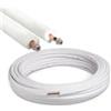 Generico - Kit tubo rame rivestito condizionamento 30 metri 1/4 e 3/8 spessore 0,8 mm norma UNI