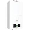 FERROLI - Scaldabagno a gas Ferroli Pegaso Eco 14 litri a camera aperta Low NOx Gpl