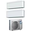 Daikin - Condizionatore dual split con inverter 9000+9000 Daikin Stylish White WiFi R32 in A+++ 2MXM50A