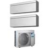Daikin - Condizionatore Daikin Stylish Silver Dual Split Inverter 5+12 5000+12000 Btu WiFi A+++ R32 2MXM40N