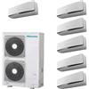 Hisense - Condizionatore Hisense VRF con split 9000+9000+9000+9000+12000+12000 btu con inverter 48HJFDJD
