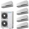 Hisense - Condizionatore Hisense VRF penta split 9000+9000+9000+9000+9000 btu con inverter AVW-48UCSC