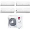 Lg - Climatizzatore LG Libero Smart wifi quadri split 7000+7000+7000+12000 btu inverter in R32 MU4R27