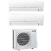 Mitsubishi - Condizionatore Mitsubishi Smart MSZ-HR dual split 9000+9000 btu inverter A++ in R32 MXZ-2HA50VF