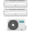 Hisense - Climatizzatore Silentium Pro Hisense dual split 9000+12000 btu inverter con Wifi 2AMW42U4RGC A++
