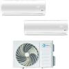 Diloc - Climatizzatore Inverter Diloc Over dual split 9+12 9000+12000 Btu D.Over218 R 32 A+++ Wi-fi Optional