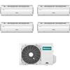 Hisense - Climatizzatore Silentium Pro Hisense quadri split 9000+9000+12000+12000 btu inverter con wifi 4AMW105U4RAA in A++