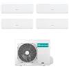 Hisense - Climatizzatore Inverter Hisense IQ Plus Wi-fi Quadri Split 9000+9000+9000+9000 Btu 4AMW81U4RJC R-32 A++