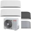 Toshiba - Climatizzatore Toshiba Haori Wifi dual split 7000+10000 7+10 Btu RAS-2M14G3AVG-E inverter in R32 in A+++