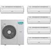 Hisense - Climatizzatore Hisense Silentium Pro penta split 9000+9000+9000+9000+12000 btu inverter 5AMW125U4RTA R32