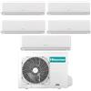 Hisense - Climatizzatore Inverter Hisense Ecosense Wi-fi Penta Split 7000+9000+9000+9000+12000 Btu 5AMW125U4RTA R-32 A++
