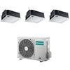 Hisense - Condizionatore con inverter a cassetta 4 Vie Hisense trial split 9000+9000+9000 Btu in A++ con R32 5AMW105U4RQC