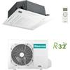 Hisense - Climatizzatore Hisense serie super cassetta round flow R32 24000 btu ACT71UR4RJC8 inverter in A++