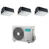 Hisense - Condizionatore con inverter a cassetta 4 Vie Hisense trial split 9000+12000+12000 Btu in A++ con R32 4AMW81U4RJC