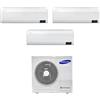 Samsung - Climatizzatore Samsung WindFree Elite wifi trial split 9000+9000+12000 btu inverter A+++ in R32 AJ052TXJ3KG