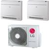 Lg - Climatizzatore a console LG dual split da 9000 + 12000 btu UQ09F+UQ12F inverter con R32 in A++ MU3R21