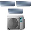Daikin - Climatizzatore Daikin Trial Split Inverter Serie Emura Silver III 9+9+12 9000+9000+12000 Btu A+++ WiFi R32 3MXM52A