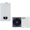 Baxi - Sistema ibrido con caldaia da 28 kw in integrazione alla pompa di calore Baxi Auriga 8 kw monoblocco inverter monofase R32