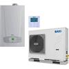 Baxi - Sistema ibrido con caldaia da 35 kw in integrazione alla pompa di calore Baxi Auriga 16 kw monoblocco inverter monofase R32