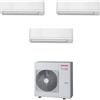 Toshiba - Climatizzatore Toshiba Seiya Classic trial split 10000+10000+10000 Btu RAS-3M18G3AVG-E inverter in R32 in A+++