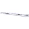Tecnosystemi - Tecnosystemi Diffusore Lineare con serranda a 1 Feritoia in Alluminio verniciato bianco L.1000 PWD301631