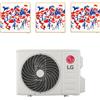 Lg - Climatizzatore LG ArtCool Gallery Photo WiFi trial split 12000+12000+12000 btu inverter R32 MU4R25 in A+++