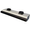 Tecnosystemi - Tecnosystemi Diffusore lineare con serranda a singola feritoia con deflettore, senza cornice, a scomparsa completo di plenum