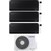 Samsung - Climatizzatore Samsung WindFree Black wifi trial split 9000+9000+12000 btu inverter A+++ in R32 AJ052TXJ3KG