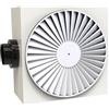 Tecnosystemi - Tecnosystemi DCEP diffusore circolare elicoidale 36 feritoie in metallo verniciato bianco serranda e plenum ribassato