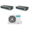Hisense - Climatizzatore canalizzato Hisense Dual Split Inverter 12000+12000 Btu A++ 3AMW72U4RJC in R32