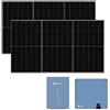 solplanet - Impianto Kit fotovoltaico Solplanet con Inverter da 5 kw completo di batteria di accumulo e 13 Pannelli fotovoltaici Solarwatt