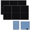solplanet - Impianto Kit fotovoltaico Solplanet con Inverter da 5 kw completo di batteria di accumulo e 12 Pannelli fotovoltaici Ja Solar