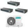 Hisense - Climatizzatore canalizzato con inverter Hisense trial split 12000+12000+12000 btu A++ 4AMW81U4RJC in R32