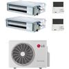 Lg - Climatizzatore canalizzato con inverter LG dual split 9000+9000 btu A+++ MU2R15 in R32