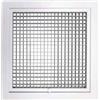 Tecnosystemi - Tecnosystemi Griglia di ripresa apribile a maglia quadra in alluminio verniciato bianco con filtro estraibile per controsoffitto
