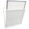 Tecnosystemi - Tecnosystemi Griglia di ripresa ad alette fisse inclinate di 45° in alluminio filtro estraibile per controsoffitto