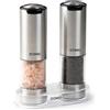 DOMO Saliera e pepe in acciaio inox - LED Ricaricabile