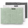 Brabantia - Sinkside Panni in Microfibra per la Pulizia - Spugna e Microfibra - Lavabili in Lavatrice - Assorbono 7 Volte il Proprio Peso - per Pulizia di Piatti, Superfici e Specchi - Set di 3 - Mix