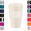 Ecoffee Cup 14oz 400ml Ecoffee Cup Riutilizzabile Eco-Friendly 100% a base vegetale tazza di caffè con coperchio e manica in silicone - Tazza da viaggio senza melamina, Waicara