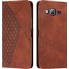 KOUYI Cover per Samsung Galaxy J3 2016 / J310, Custodia Portafoglio,Cover Libro,Pelle Flip/Folio Case con [Funzione di Supporto] [3-Scheda Slot] [Magnetica] Antiurto (Marrone)